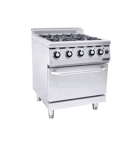 Anvil Gas Stove With Gas Oven - 4 Burner