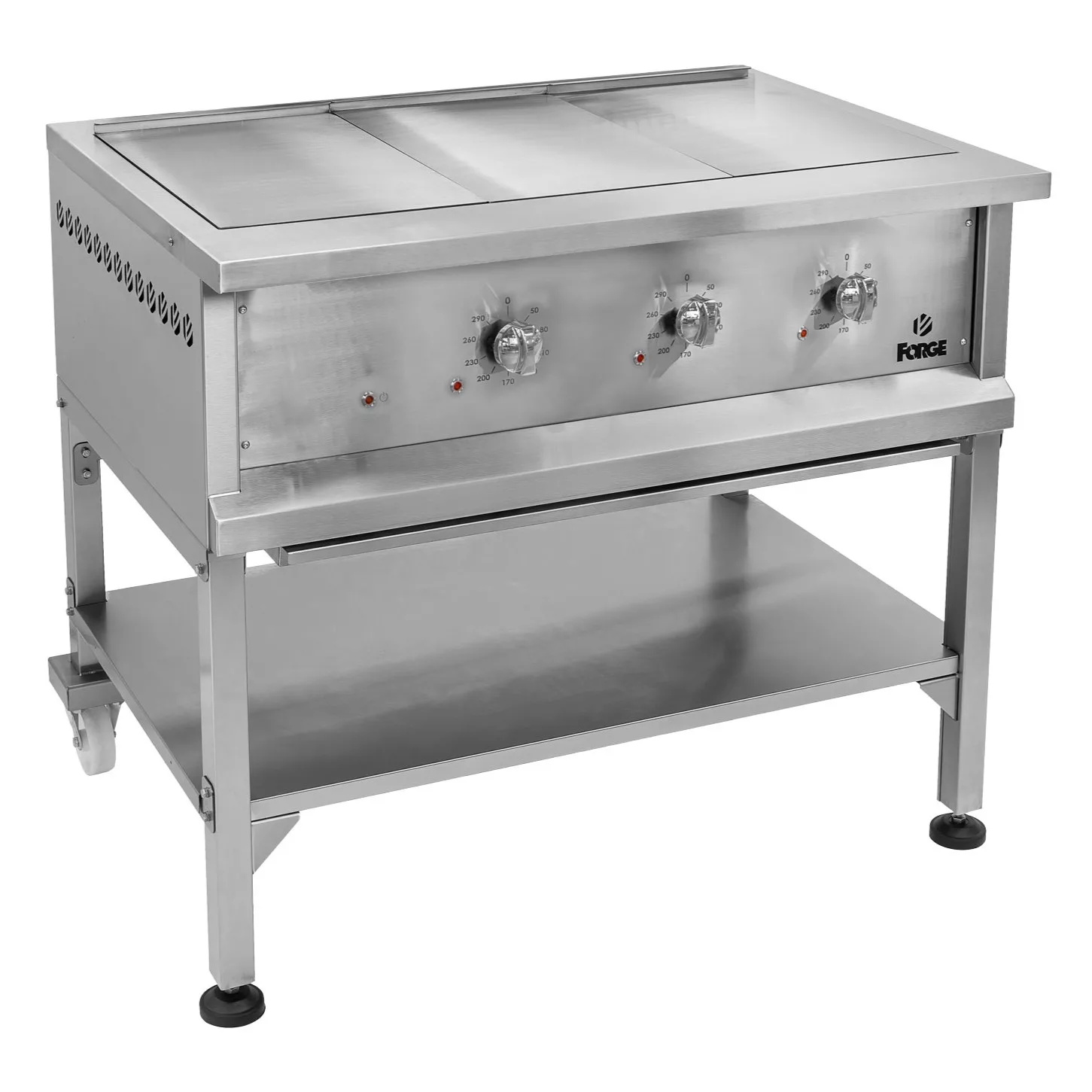 Forge 3 Plate Solid Top Stove - H/Duty - Electric
