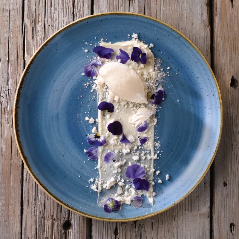Cornflower Blue Coupe Plate - 26cm (12) - Image 2