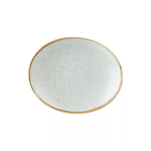 Duck Egg Blue Oval Plate - 19.2cm (12)
