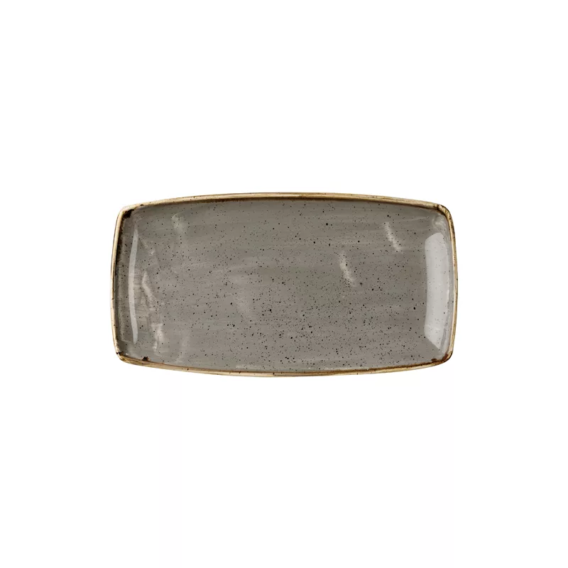 Peppercorn Grey Oblong Plate - 34.5x18.5cm (6)