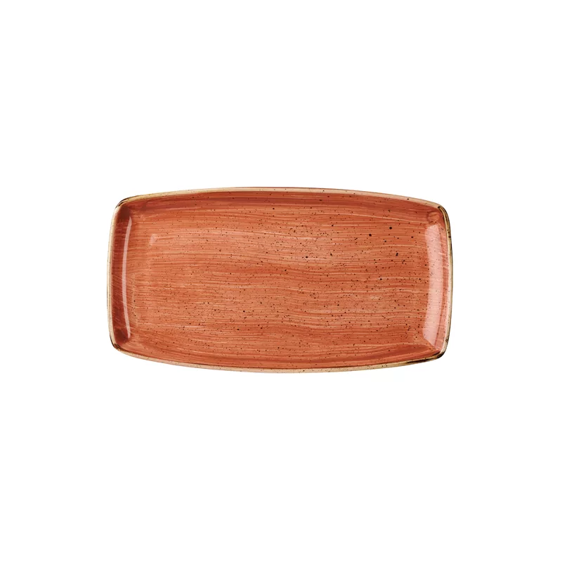 Spiced Orange Oblong Plate - 34.5x18.5cm (6)