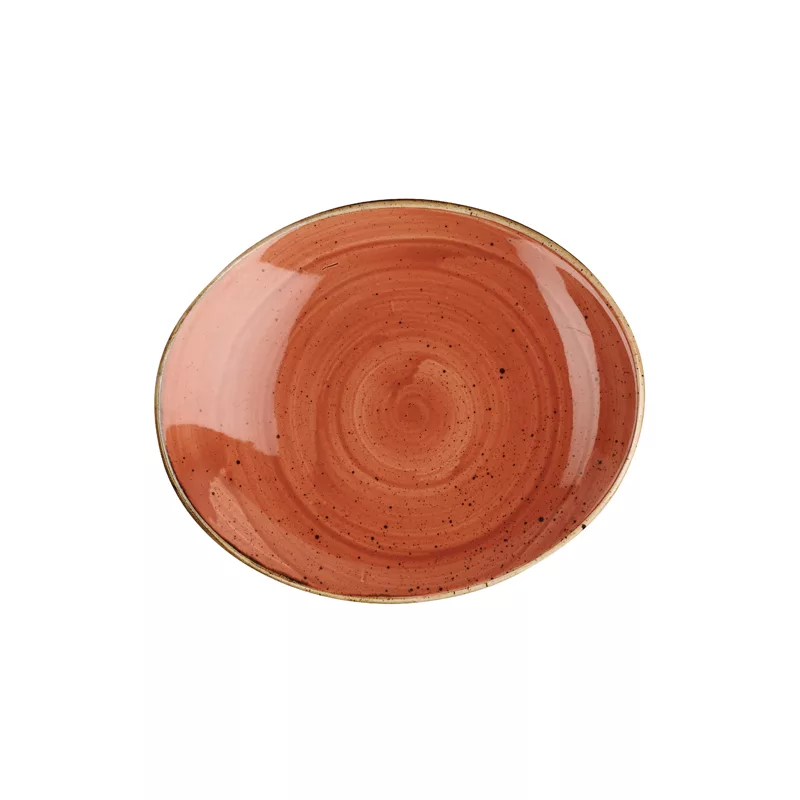 Spiced Orange Oval Plate - 19.2cm (12)